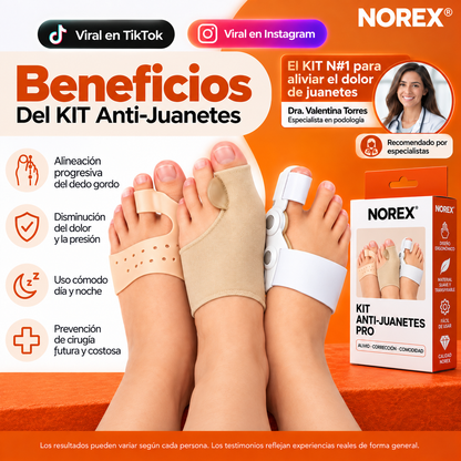 KIT ANTI-JUANETES ORTOPEDICO NOREX