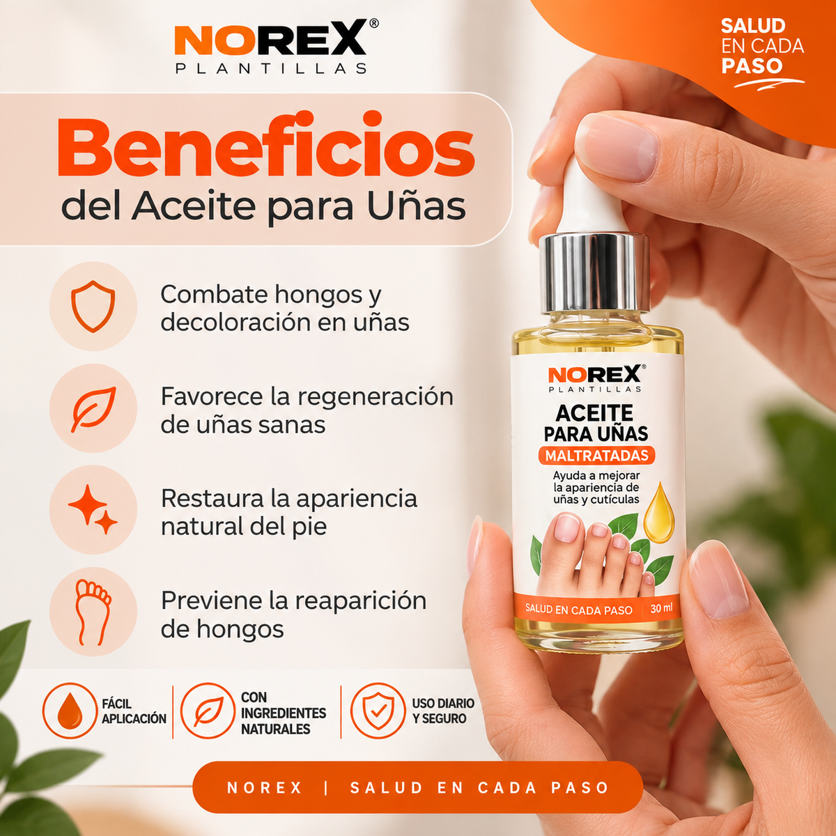 NOREVEX: El aceite que elimina el 99.9% de los hongos en tus uñas.