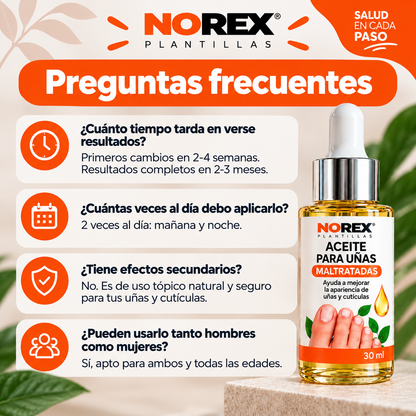 NOREVEX: El aceite que elimina el 99.9% de los hongos en tus uñas.