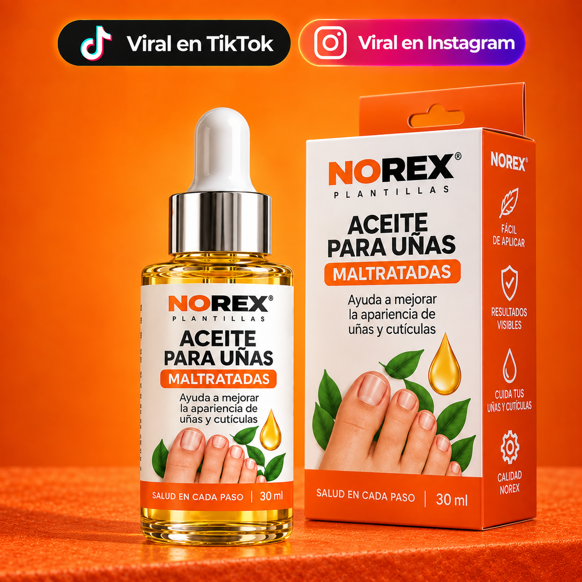 NOREVEX: El aceite que elimina el 99.9% de los hongos en tus uñas.