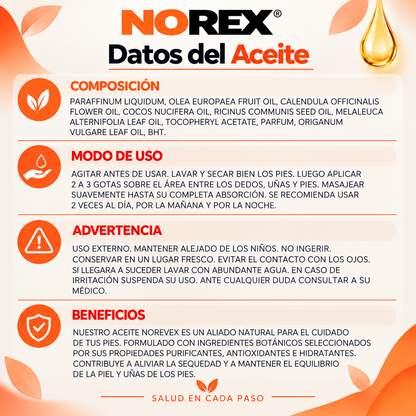 NOREVEX: El aceite que elimina el 99.9% de los hongos en tus uñas.