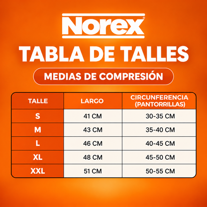 Medias de compresión 3:4 (Con cierres) NOREX
